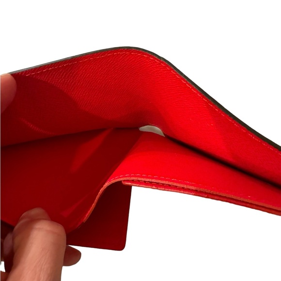 Rare Louis Vuitton x Supreme Slender Red Epi Leather Wallet w/ Dust Bag and Box - Picture 7 of 12